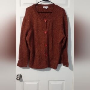 Dress Barn Warm Brown Cardigan Sweater